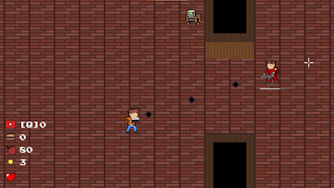Thumbnail of the Survivor in Space Game, a top-down rogue-like shooter